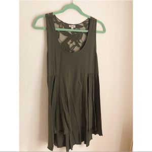 Olive Green Flowy Tunic